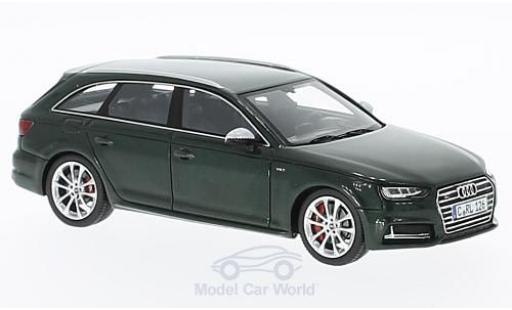 Modelauto Audi S4 avant metallic groen 2016 1/43 Spark