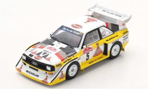 Modelauto Audi Sport Quattro s1 e2 No.5 HB Team HB Rally WM Rally San Remo 1985 W.R&Atilde;&para;hrl/C.Geistd&Atilde;&para;rfer 1/43 Spark