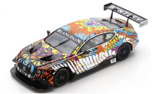 Modelauto Bentley Continental course GT3 Princess Yatchs Dazzle Livery 1/43 Spark