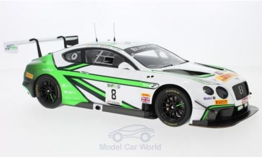 Modelauto Bentley Continental course GT3 RHD No.8 Team M-Sport 24h Spa 2017 M.Soulet/V.Abril/A.Soucek 1/43 Spark