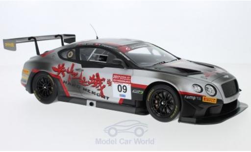 Modelauto Bentley Continental course GT3 RHD No.9 Hard Memory Team Absolute GP China 2017 P.Geng/A.Imperatori 1/18 Spark