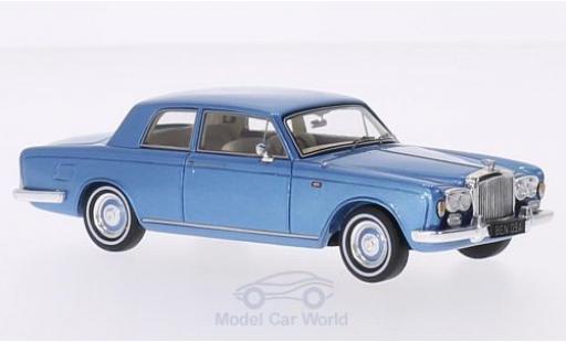 Modelauto Bentley T1 berline 2-Door Saloon James Young metallic blauw RHD 1967 1/43 Spark