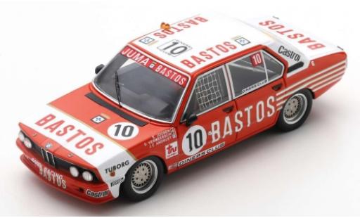Modelauto Bmw 530 course i (E12) No.10 Bastos 24h Spa Francorchamps 1981 E.Joosen/D.Vermeersch/J-C.Andruet 1/43 Spark