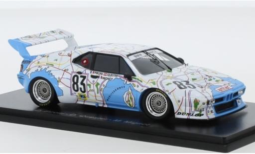 Modelauto Bmw M1 1980 No.83 France Antar 24h Le Mans D.Pironi/D.Quester/M.Mignot 1/43 Spark