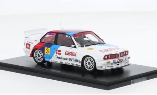 Modelauto Bmw M3 course (E30) No.3 Schnitzer- GP D&Atilde;&curren;nemark 1991 1/43 Spark