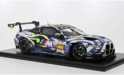 Modelauto Bmw M4 gt3 24h Le Mans 2024 Team WRT #46 1/18 Spark