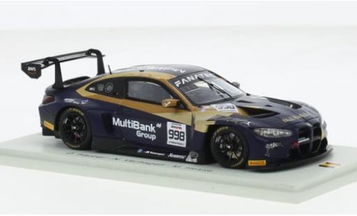 Modelauto Bmw M4 gt3 No.998 ROWE Racing 24h Spa 2023 1/43 Spark