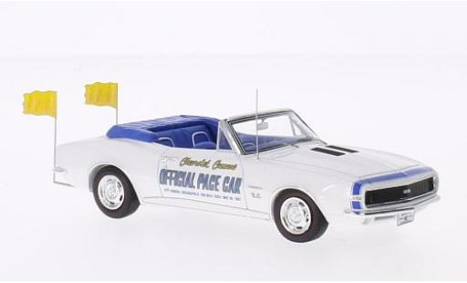 Modelauto Chevrolet Camaro course Cabriolet Pace Car Indianapolis 500 wit 1967 1/43 Spark