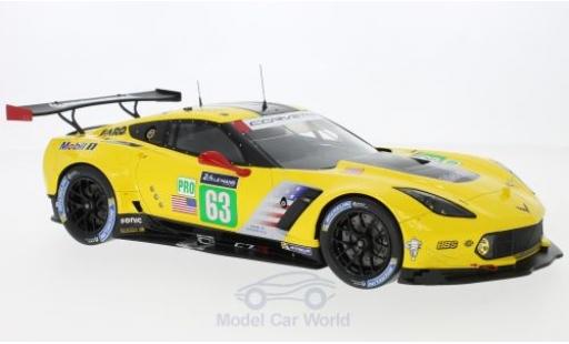 Modelauto Chevrolet Corvette Racing (.R) C7.R No.63 - GM 24h Le Mans 2017 J.Magnussen/A.Garcia/J.Taylor 1/18 Spark