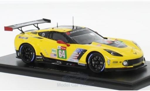 Modelauto Chevrolet Corvette Racing (.R) C7.R No.64 24h Le Mans 2018 O.Gavin/T.Milner/M.F&Atilde;&curren;ssler 1/43 Spark
