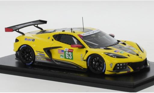 Modelauto Chevrolet Corvette Racing (.R) C8.R No.63 24h Le Mans 2021 A.Garcia/J.Taylor/N.Catsburg 1/43 Spark