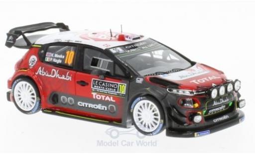 Modelauto Citroen C3 WRC No.10 Total Abu Dhabi World Rally Team Rally WM Rally Monte Carlo 2018 K.Meeke/P.Nagle 1/43 Spark