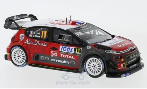 Modelauto Citroen C3 WRC No.11 Total Abu Dhabi WRT Rally WM Rally Tour de Corse 2018 S.Loeb/D.Elena 1/43 Spark