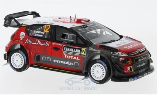 Modelauto Citroen C3 WRC No.12 Total Abu Dhabi World Rally Team Rally WM Rally Zweden 2018 M.Ostberg/T.Eriksen 1/43 Spark