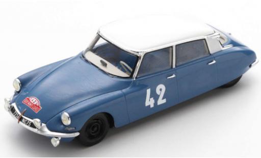 Modelauto Citroen DS course 19 No.42 Rally Monte Carlo 1963 L.Bianchi/J.-C.Ogier 1/43 Spark