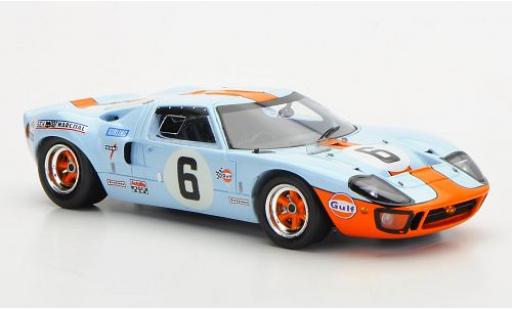 Modelauto Ford GT40 Mk I RHD No.6 Gulf 24h Le Mans 1969 J.olijfgroener/J.Ickx 1/43 Spark