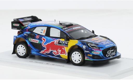 Modelauto Ford Puma Rally1 No.8 M-Sport World Rally Team Red Bull Rally WM Safari Rally 2023 1/43 Spark