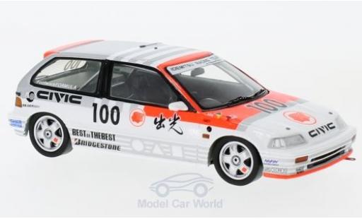 Modelauto Honda Civic Course EF3 RHD No.100 JTC Suzuka 1989 U.Katayama/E.Muramatsu 1/43 Spark