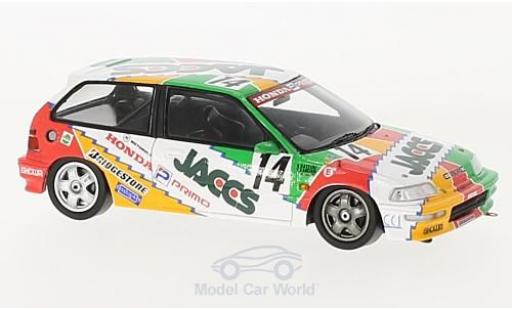 Modelauto Honda Civic Course EF9 RHD No.14 JTC Okayama 1992 N.Hattori/K.Kaneishi 1/43 Spark