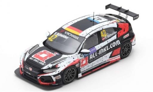 Modelauto Honda Civic Type R TCR No.42 WTCR Macau Guia Race 2018 T.Scheider 1/43 Spark