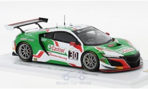 Modelauto Honda NSX GT3 No.30 Castrol Racing Castrol 24h Spa 2018 R.Patrese/P.Depailler/E.Guerrieri/B.Baguette 1/43 Spark