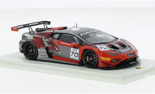 Modelauto Lamborghini Huracan GT3 EVO 2 2 No.70 CrowdStrike Racing by Leipert Motorsport 24h Spa 2023 1/43 Spark