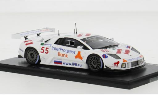 Modelauto Lamborghini Murcielago R-GT LM No.55 IPB Spartak Racing 24h Le Mans 2008 1/43 Spark