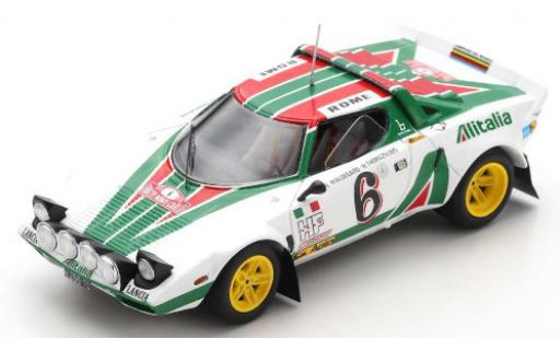 Modelauto Lancia Stratos HF No.6 Alitalia Rally WM Rally Monte Carlo 1976 B.Waldegard/H.Thorszelius 1/43 Spark