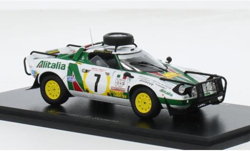 Modelauto Lancia Stratos HF No.7 Alitalia Rally WM Safari Rally 1977 1/43 Spark