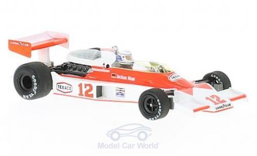 Modelauto McLaren M23 Base No.12 Marlboro formule 1 GP Monaco 1976 met Decals J.Mass 1/43 Spark