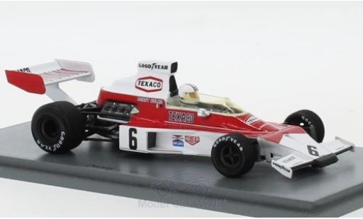 Modelauto McLaren M23 Base No.6 Texaco formule 1 GP Zilverinien 1974 D.Hulme 1/43 Spark