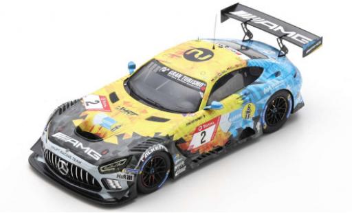 Modelauto Mercedes AMG GT GT3 3 No.2 Team HRT 24h N&Atilde;&frac14;rburgring 2020 H.Haupt/Y.Buurman/N.Bastian/P.Ellis 1/18 Spark