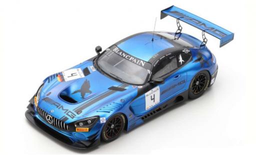 Modelauto Mercedes AMG GT GT3 3 No.4 Witpain GT Series Endurance Cup 2018 Y.Buurman/M.Engel/L.Stolz 1/18 Spark