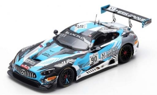 Modelauto Mercedes AMG GT GT3 3 No.90 Akka ASP Team Nefis Group 24h Spa 2019 N.Bastian/T.Boguslavskiy/F.Fraga 1/43 Spark