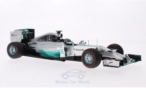 Modelauto Mercedes F 2014 W05 Hybrid No.6 AMG formule 1 Team Petronas formule 1 GP Monaco N.Rosberg 1/18 Spark