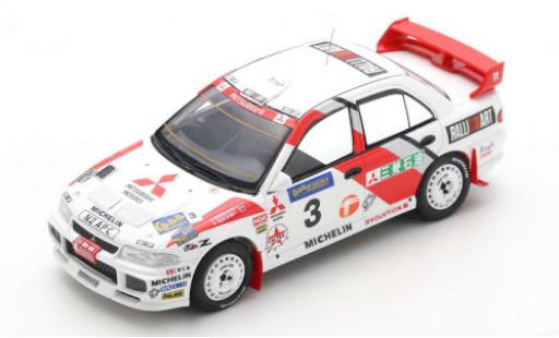 Modelauto Mitsubishi Lancer Evolution III No.3 Rally Hong Kong - Peking 1996 R.Burns/R.Reid 1/43 Spark