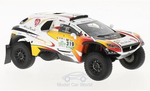 Modelauto Peugeot 2008 DKR No.319 Abu Dhabi Racing Rally Dakar 2017 K.AI Qassimi/P.Maimon 1/43 Spark