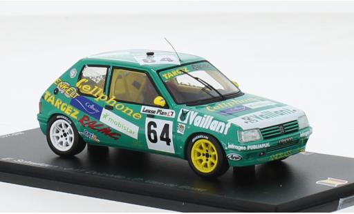 Modelauto Peugeot 205 GTI No.64 Ecurie Bruxelloise 24h Spa 1997 1/43 Spark
