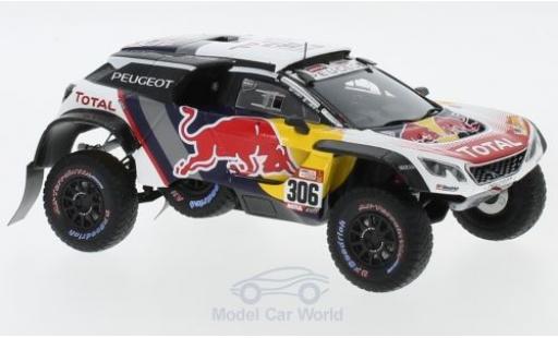 Modelauto Peugeot 3008 DKR Maxi No.306 Team Total Rally Dakar 2018 S.Loeb/D.Elena 1/43 Spark