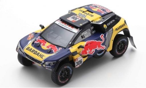 Modelauto Peugeot 3008 DKR No.306 PH-Sport Red Bull Rally Dakar 2019 S.Loeb/D.Elena 1/43 Spark