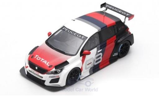 Modelauto Peugeot 308 TCR International Series 2018 Pr&Atilde;&curren;sentationsfahrzeug 1/43 Spark