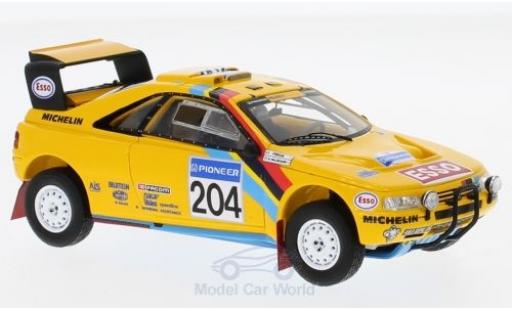 Modelauto Peugeot 405 Turbo 16 T16 Grand Raid No.204 Camel Rally Paris Dakar 1990 met Decals B.Waldegard/J.-C.Fenouil 1/43 Spark