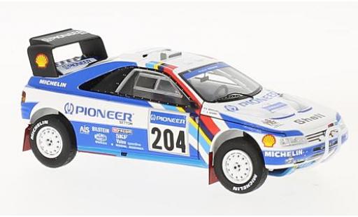 Modelauto Peugeot 405 Turbo 16 T16 Grand Raid No.204 Pioneer Rally Dakar Paris 1989 A.Vatanen/B.Berglund 1/43 Spark