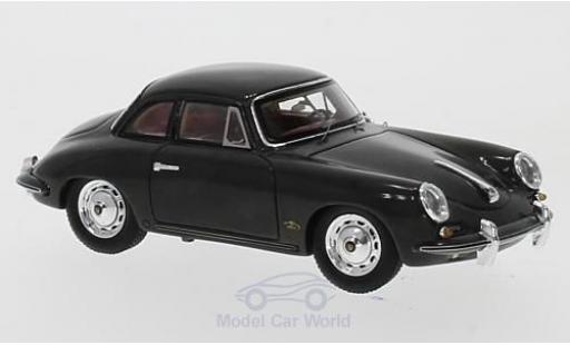 Modelauto Porsche 356 B A B t% Karmann Hardtop Coupe grijs 1961 1/43 Spark