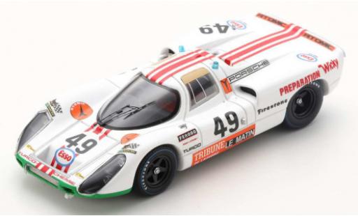 Modelauto Porsche 907 Base RHD No.49 24h Le Mans 1971 W.Brun/P.matli 1/43 Spark