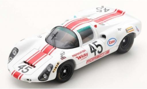 Modelauto Porsche 910 Base No.45 24h Le Mans 1968 J.-P.Hanrioud/A.Wicky 1/43 Spark
