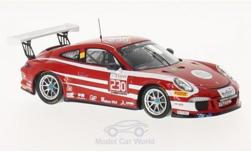 Modelauto Porsche 911 GT3 Cup No.230 SpeedLover 24h Spa 2016 W.Meulders/G.Paisse/P.Y.Paque/P.Richard 1/43 Spark