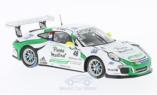 Modelauto Porsche 911 GT3 Cup No.48 Carrera France 2016 M.Jaminet 1/43 Spark