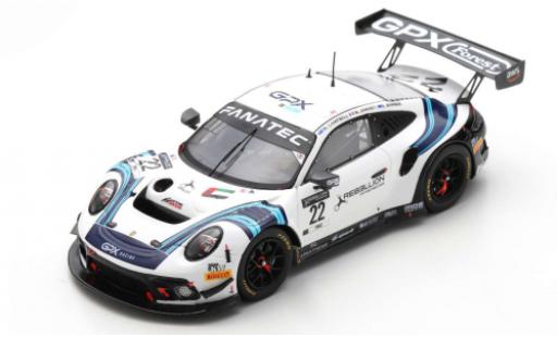 Modelauto Porsche 911 GT3 R No.22 GPX Racing WEC 1000km Paul Ricard 2021 M.Campbell/E.Bamber/M.Jaminet 1/43 Spark