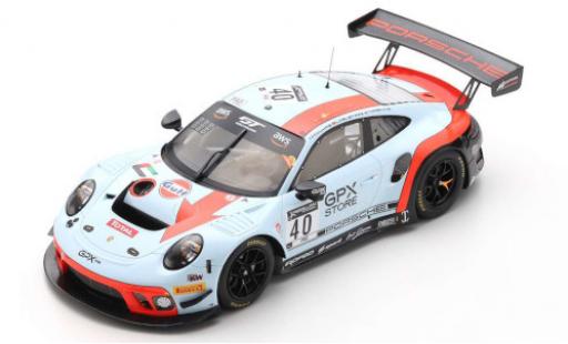 Modelauto Porsche 911 GT3 R (991) No.40 GPX Racing Gulf 24h Spa 2020 .Dumas/L.Deletraz/T.Preining 1/18 Spark